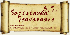 Vojislavka Teodorović vizit kartica